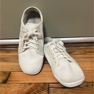 Whitin Minimalist Barefoot Low Top Lace Up White Sneakers Women's 10 EUR 41
